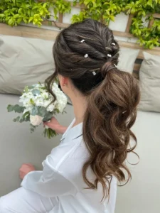 Bow-Accented Ponytail