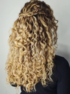 Curly Crown Braid