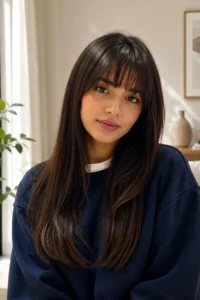 Minimalist Bang Look