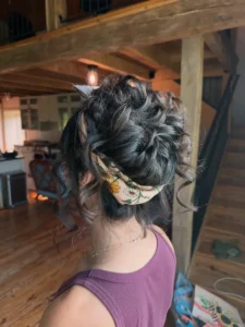 Wrapped With A Scarf curly