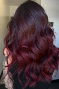 Cherry Red Balayage