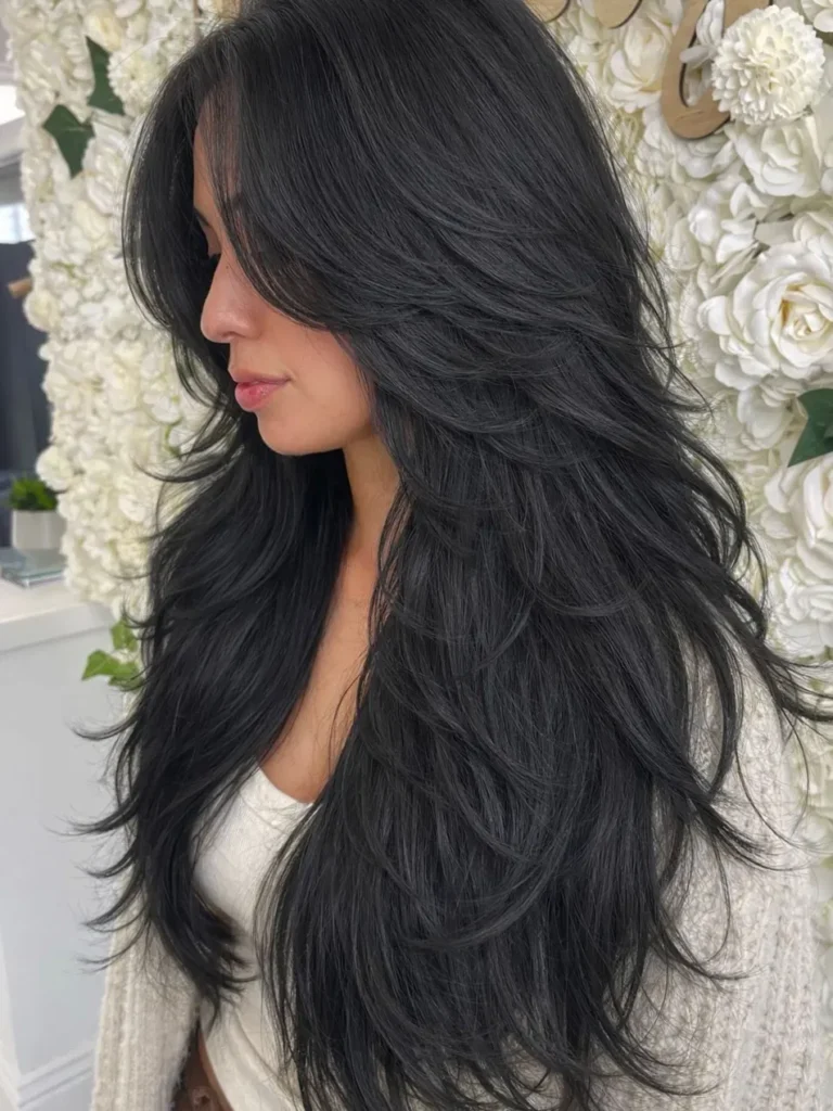 Feathered Layered Haircut for Long Hair