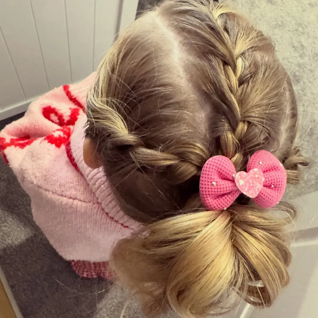 French Braid with Bow