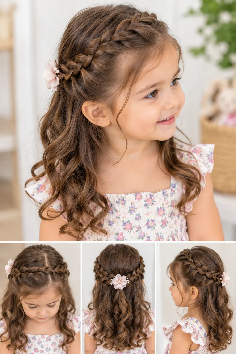 Half-Up Braided Crown