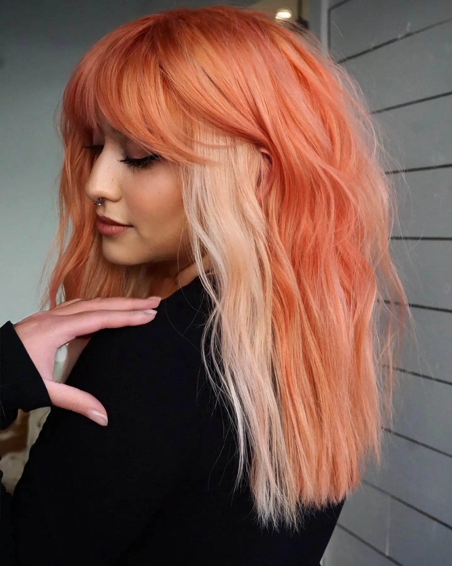 Peach Blonde Hair