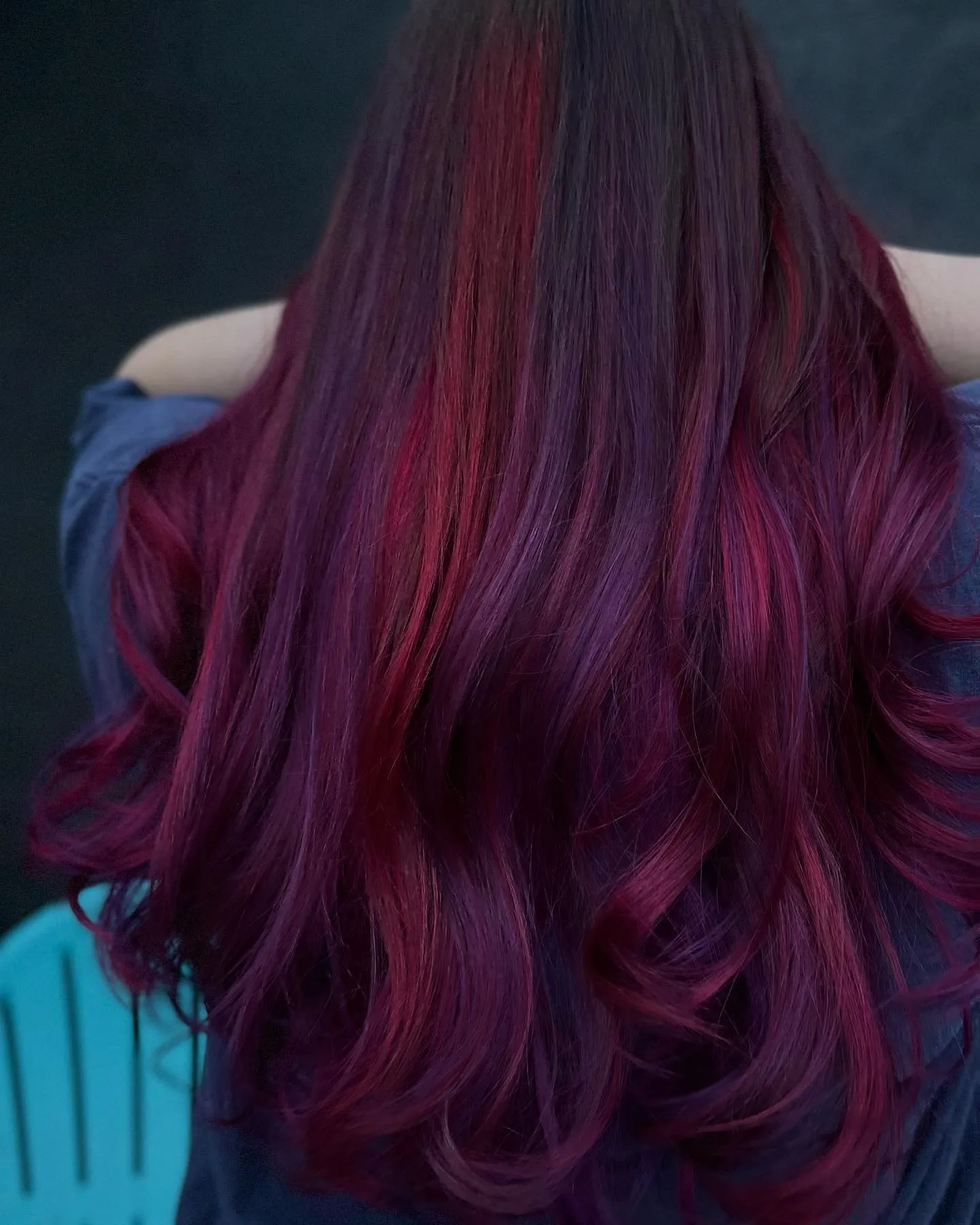 Red Purple Hair