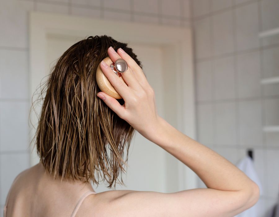 10 Natural Ways to Boost Hair Growth overview infographic
