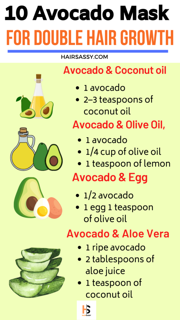 Avocado Hair Masks For Growth