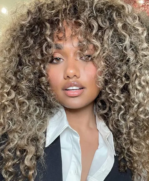 Light Ash Blonde Curly Hair