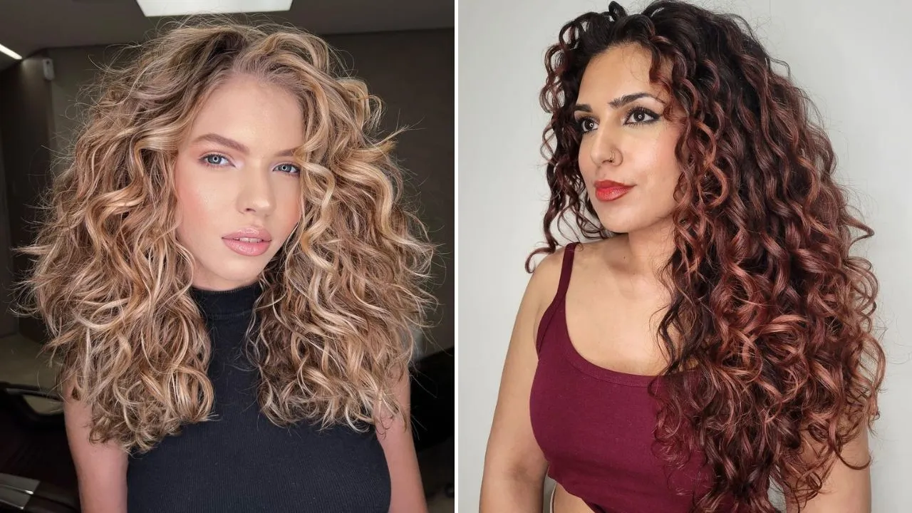 curly hair color ideas