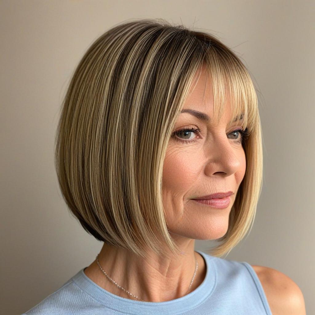 Chin-Length Straight Bob