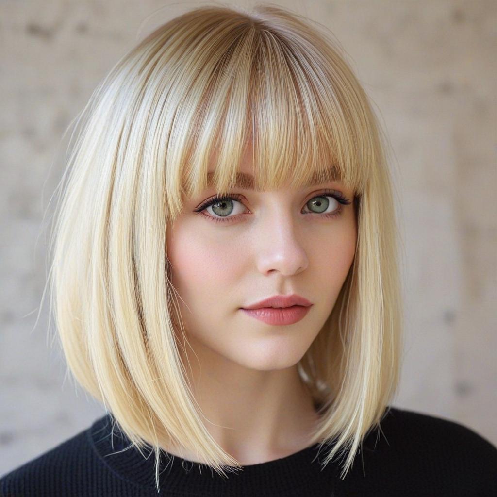 Long Bob with Bangs