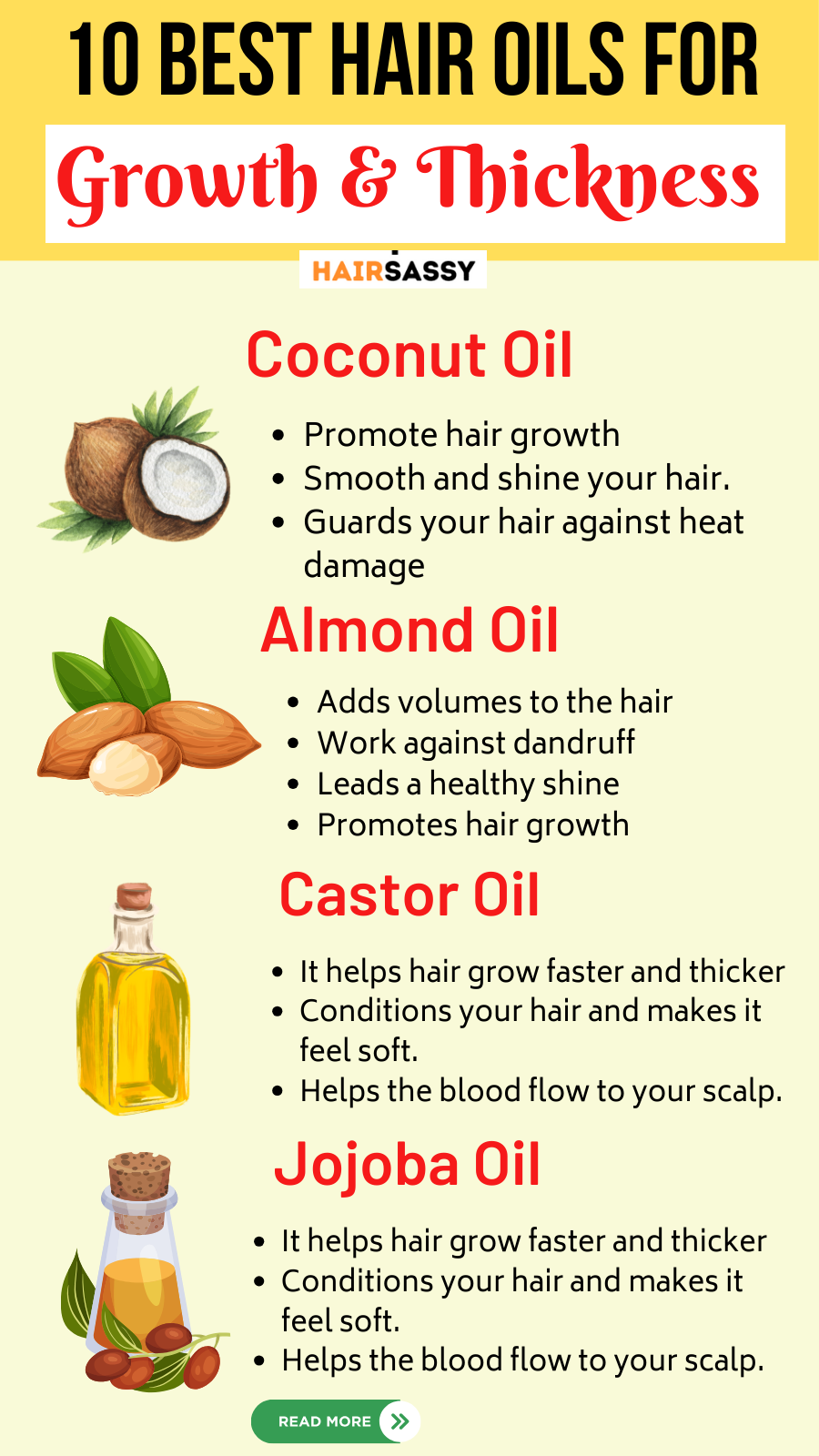 best hair oil For growth and thickness