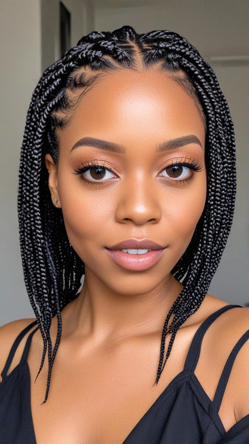 Kinky Twist Braids Styles: Twist Bob