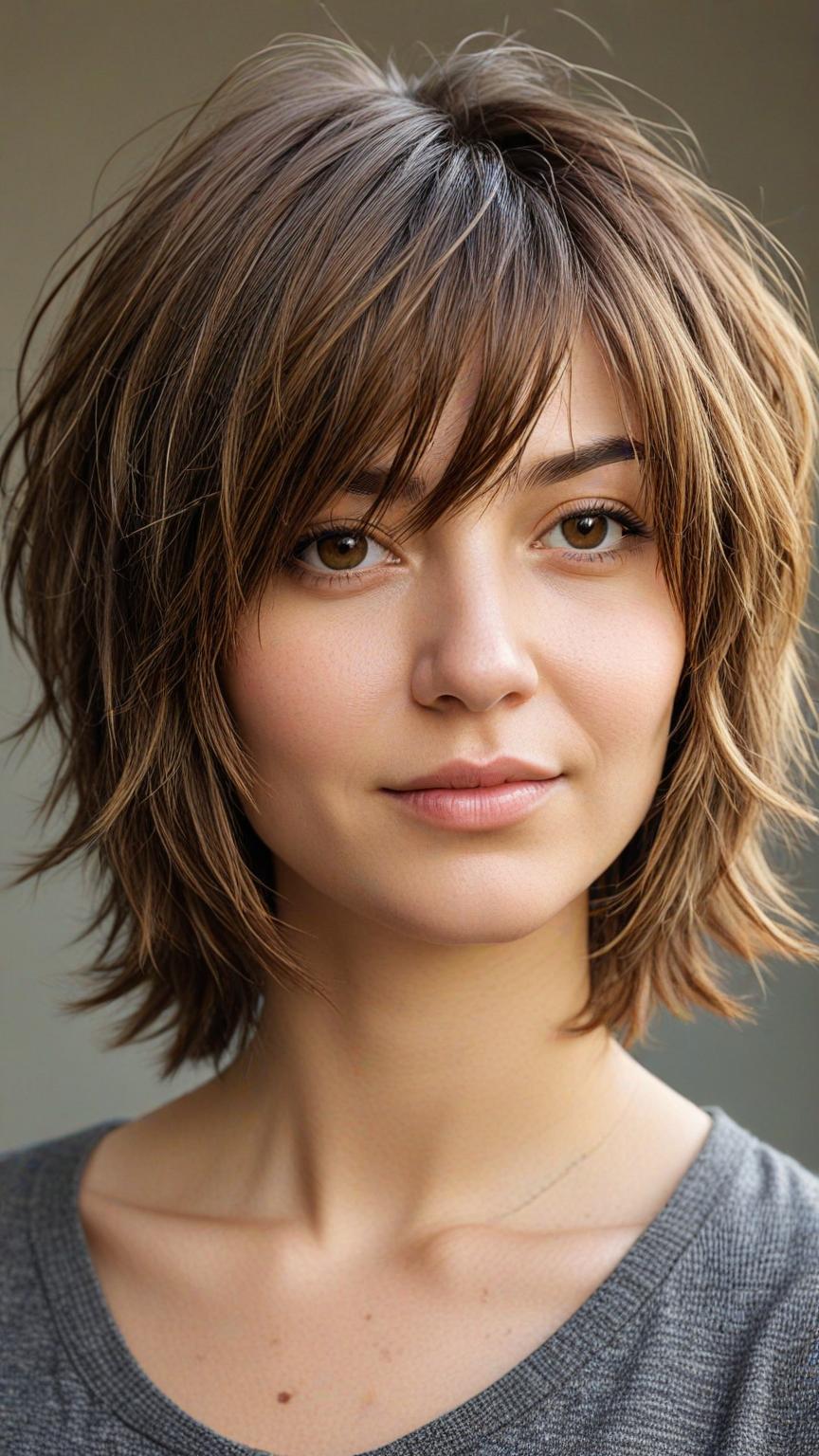 Layered Shaggy Bob
