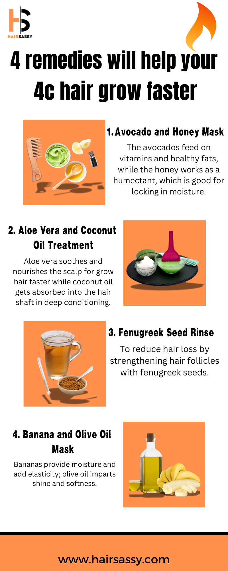 4 remedies will help your 4c hair grow faster