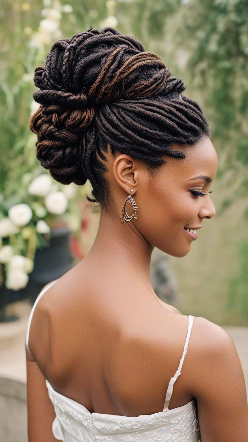 Dreadlock Wedding Hairstyles: Classic Updo