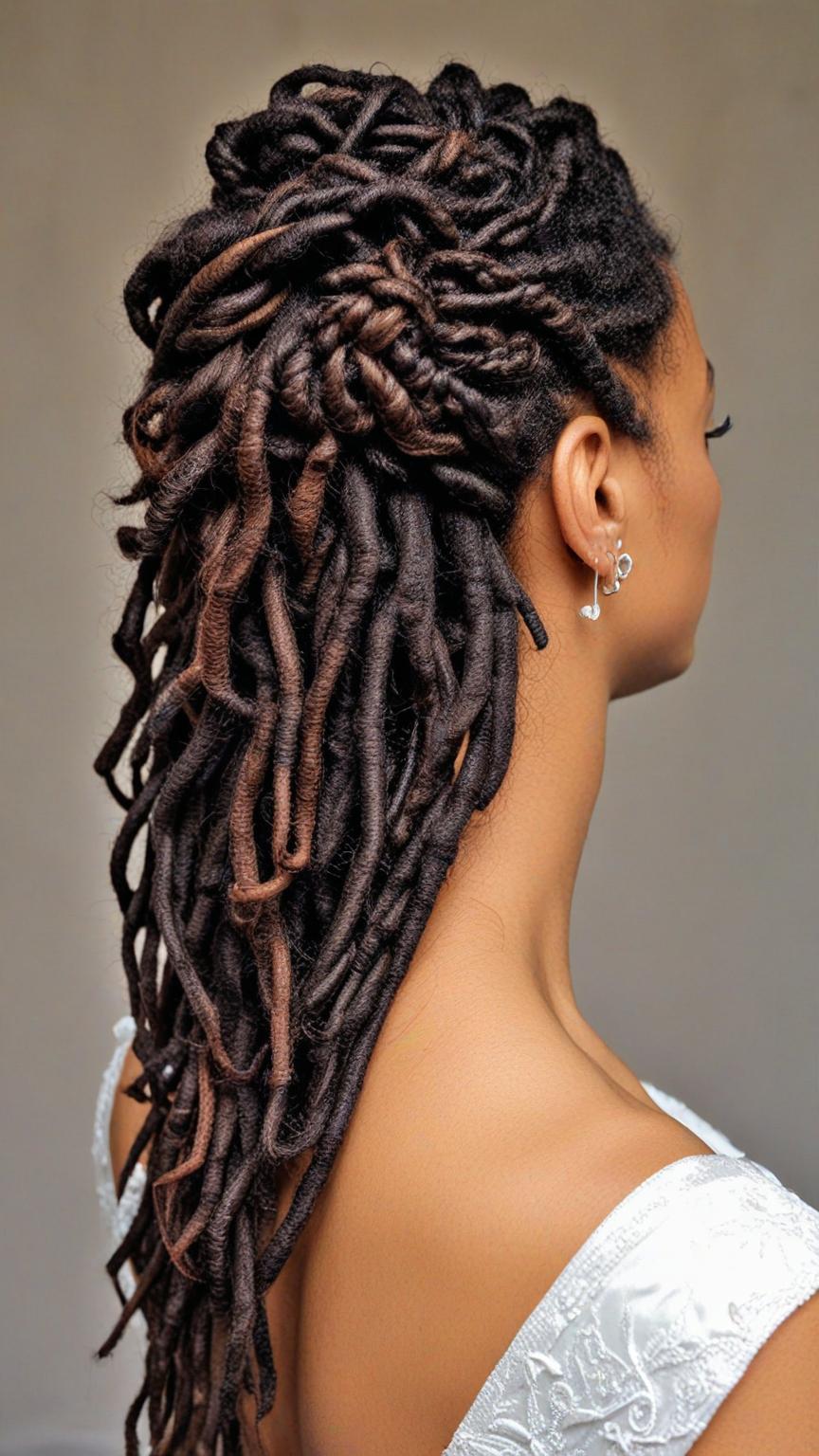 Dreadlock Wedding Hairstyles Twist and Roll