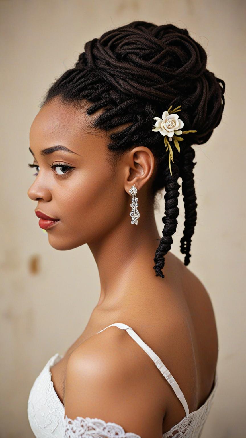 Dreadlock Wedding Hairstyles Vintage Rolls