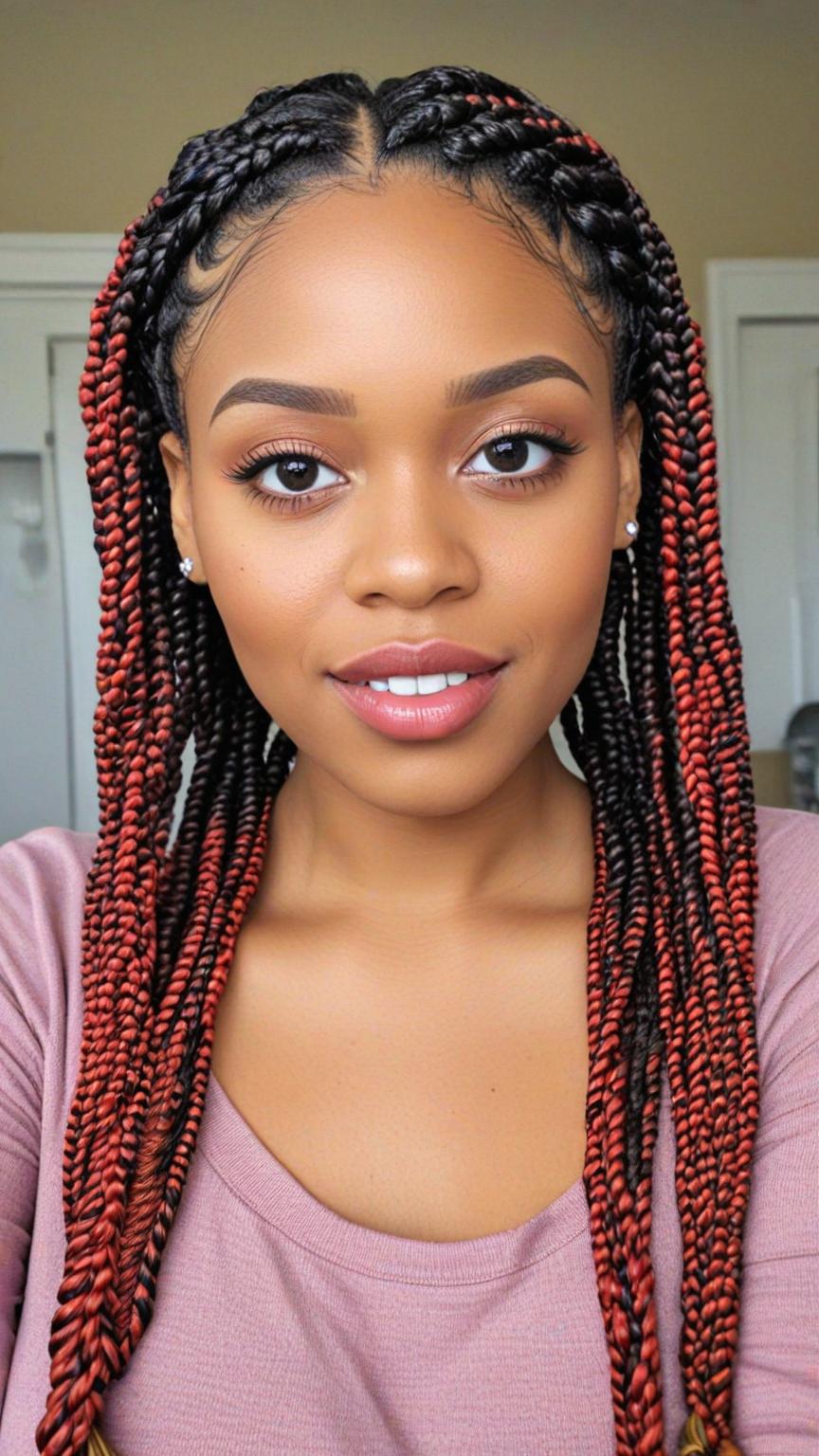 Kinky Twist Braids Styles Kinky Twists Pigtails