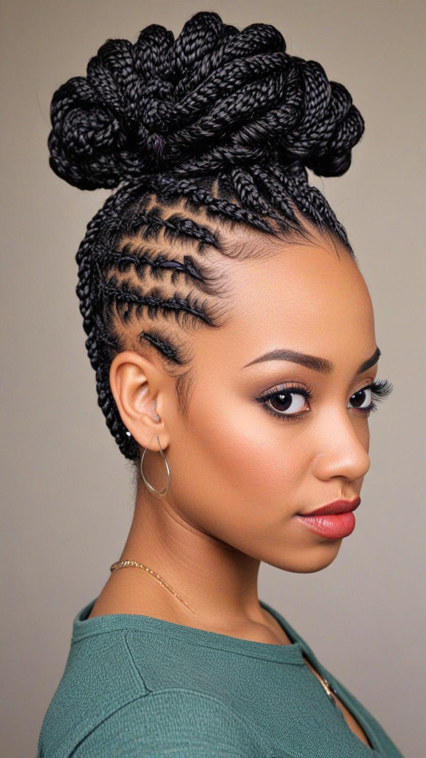 Kinky Twist Braids Styles Mohawk Kinky Twists