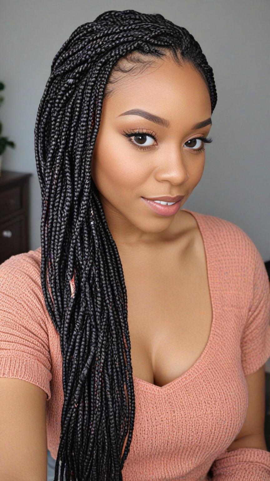 Kinky Twist Braids Styles: Yarn Kinky Twists