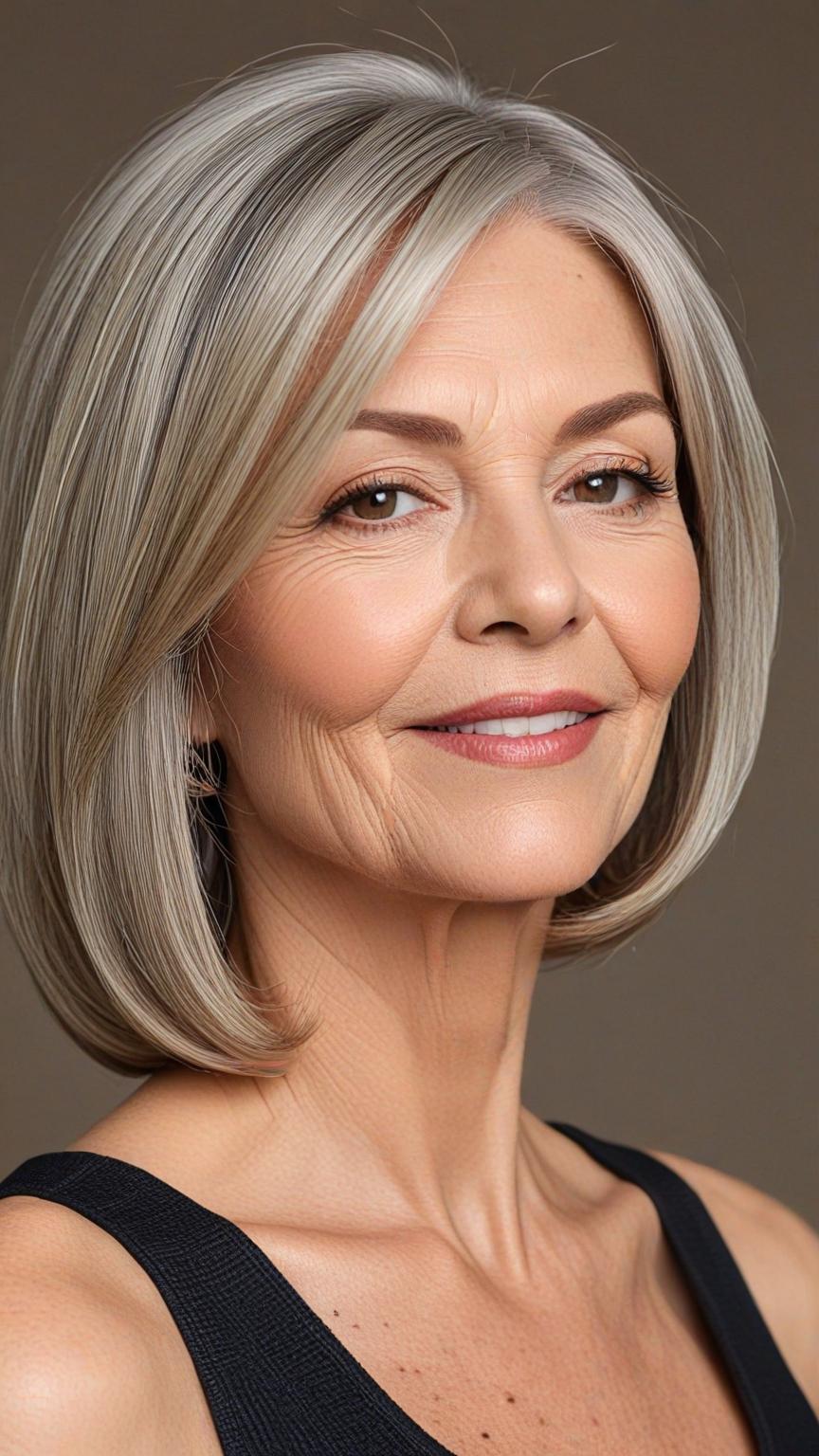 Sleek Chin-Length Bob