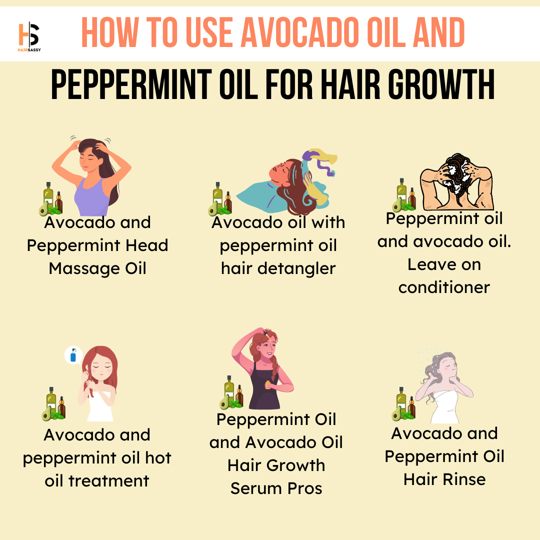 avocado oil and peppermint oil for hair growth