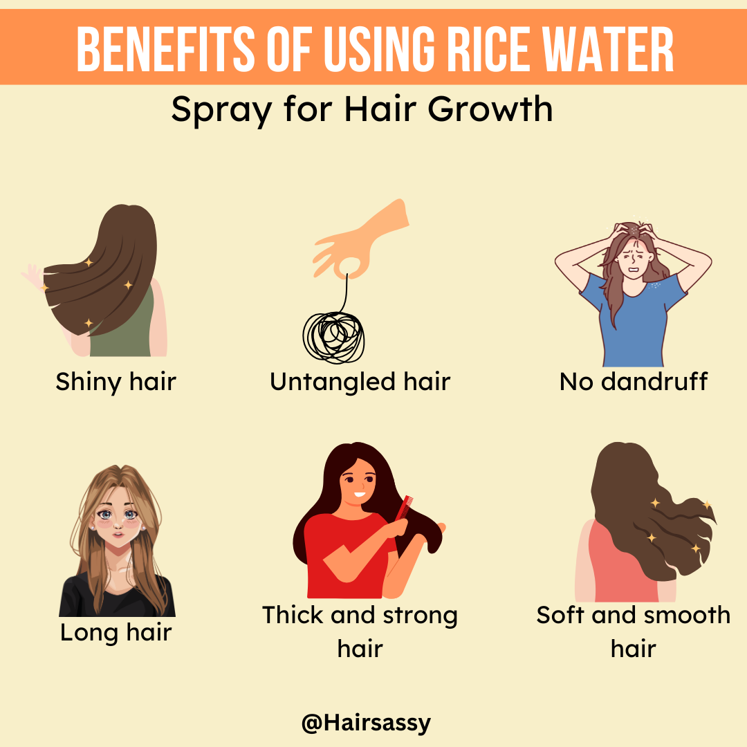 Rice Water Spray for Hair Growth