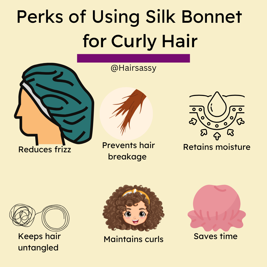 silk bonnet for curly hair