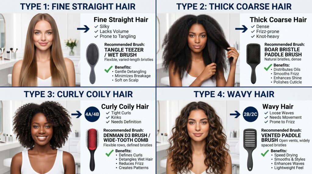 best hair brush for every hair type